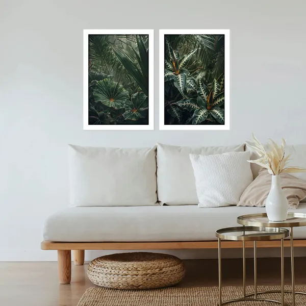 Framed_Botanical_Leaf_Print_Framed_Wall_Art_Set_-_Set_Of_3