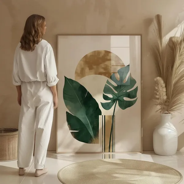 Wooden_Modern_Botanical_Leaf_Print_Wall_Art_-_Set_Of_3