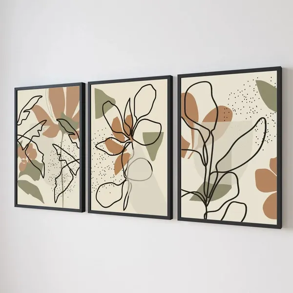 Framed_Modern_Botanical_Abstract_Wall_Art_Set_Of_3