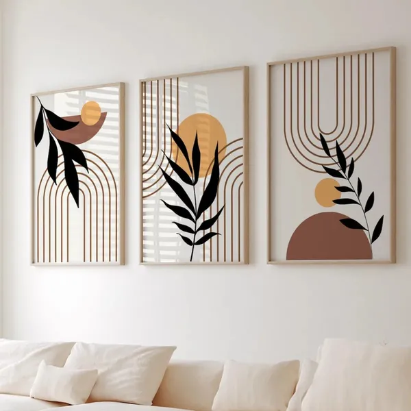 Wooden_Modern_Abstract_Botanical_Framed_Wall_Art_-_Set_Of_3