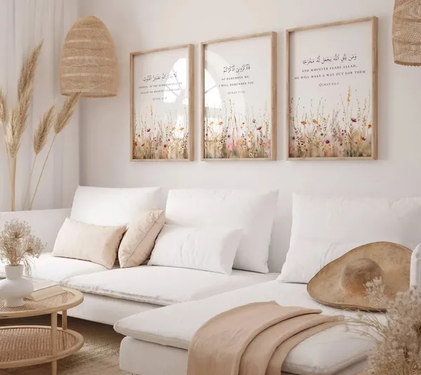 Wooden_Islamic_Floral_Quran_Verse_Wall_Art_-_Set_Of_3