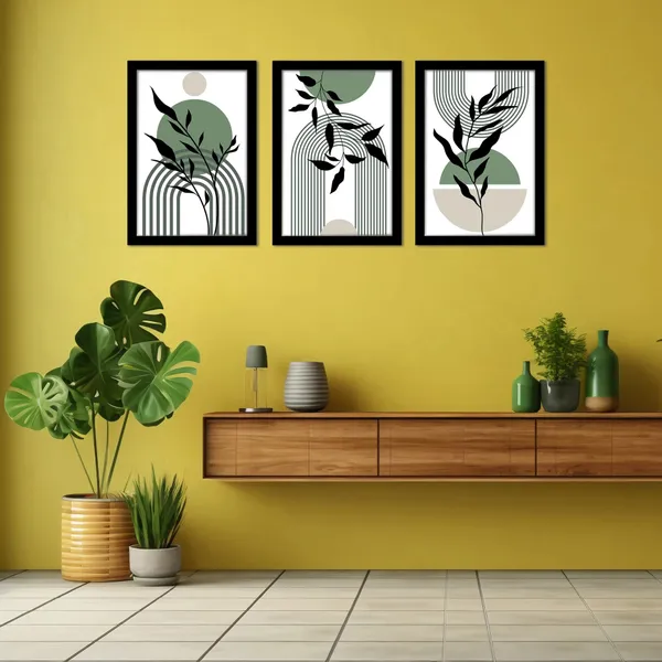 Framed_Abstract_Botanical_Print_Wall_Art_Set_-_Set_Of_3
