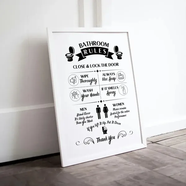 Wood-Frame_Modern_Typography_Set_Of_3_Bathroom_Wall_Art