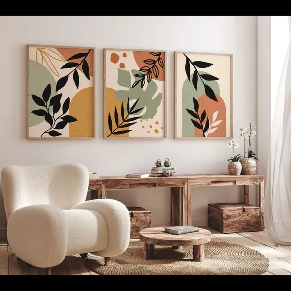 Wooden_Frame_Abstract_Botanical_Wall_Art_Set_Of_3