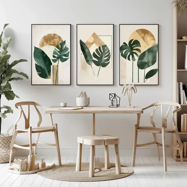 Wooden_Modern_Botanical_Leaf_Print_Wall_Art_-_Set_Of_3
