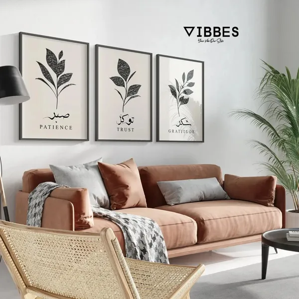 Botanical_Typography_Framed_Wall_Art_-_Set_Of_3