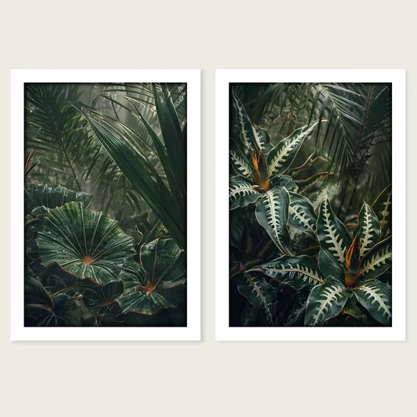 Framed_Botanical_Leaf_Print_Framed_Wall_Art_Set_-_Set_Of_3