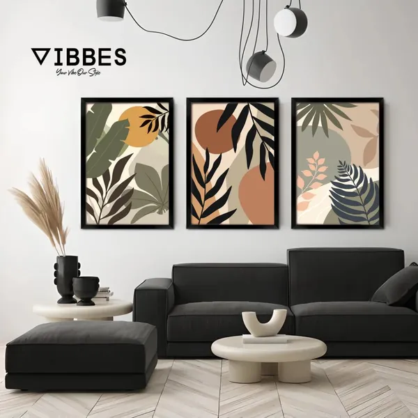 Modern_Botanical_Leaf_Print_Framed_Wall_Art_Set_-_Set_Of_3