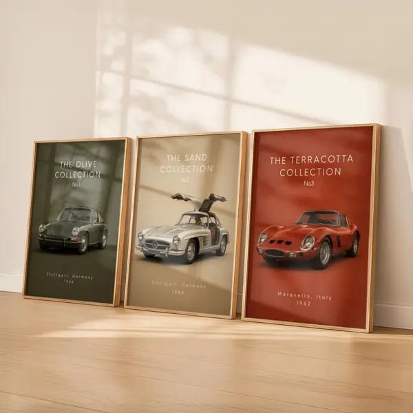 Wooden_Vintage_Car_Set_Of_3_Framed_Wall_Art_Prints