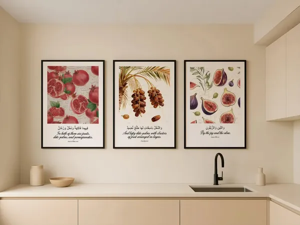 Wooden_Botanical_Fruit_Illustration_Framed_Wall_Art_-_Set_Of_3