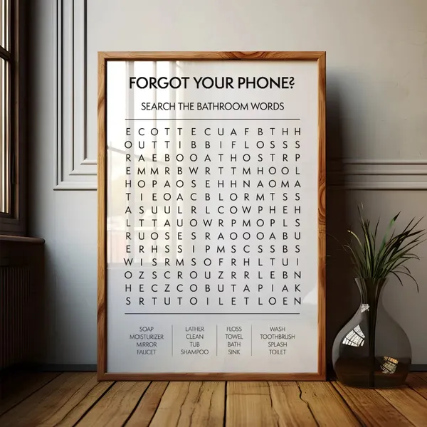 Wooden_Puzzle_Print_Framed_Bathroom_Wall_Art_-_Set_Of_3