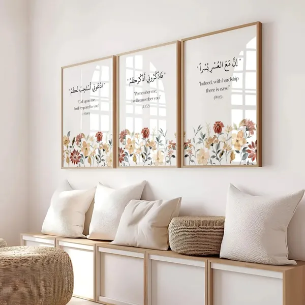 Wooden_Religious_Floral_Print_Framed_Wall_Art_Set_-_Set_Of_3