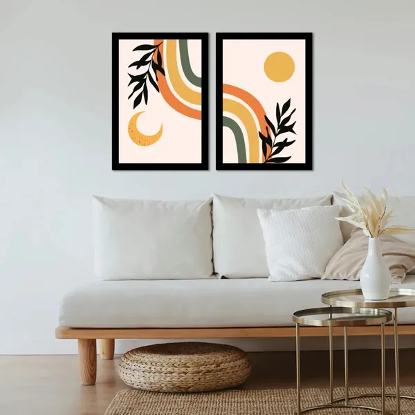 Framed_Contemporary_Abstract_Botanical_Wall_Art_Set_-_Set_Of_2