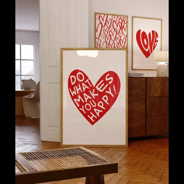 Wood_Contemporary_Heart_Pattern_Framed_Wall_Art_-_Set_Of_3
