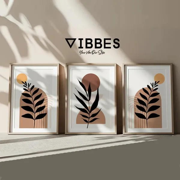 Framed_Abstract_Botanical_Framed_Wall_Art_-_Set_Of_3