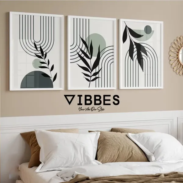 Wooden_Modern_Abstract_Botanical_Framed_Wall_Art_Set_-_Set_Of_3