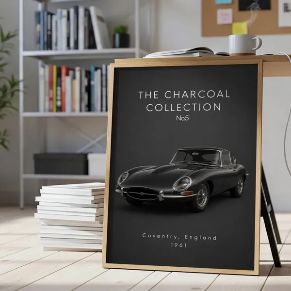 Wooden_Vintage_Car_Art_Framed_Wall_Poster_-_Set_Of_2