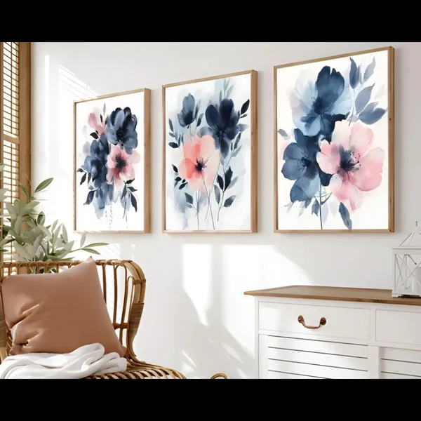 Framed_Contemporary_Floral_Print_Wall_Art_Set_-_Set_Of_3