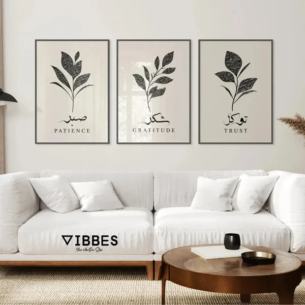 Botanical_Typography_Framed_Wall_Art_-_Set_Of_3