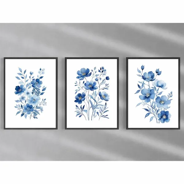 Wooden_Botanical_Floral_Print_Framed_Wall_Art_Set_Of_3