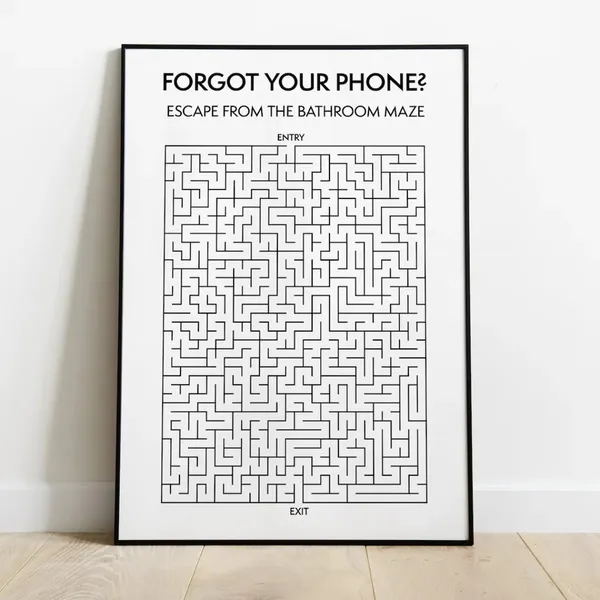Wooden_Puzzle_Print_Framed_Bathroom_Wall_Art_-_Set_Of_3