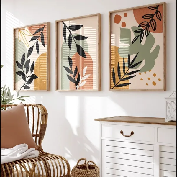 Wooden_Frame_Abstract_Botanical_Wall_Art_Set_Of_3