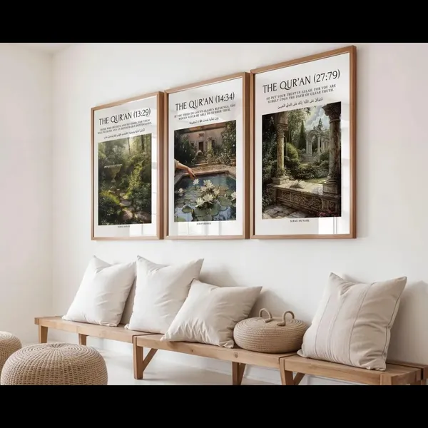 Religious_Quran_Verse_Scenic_Framed_Wall_Art_Set_Of_3