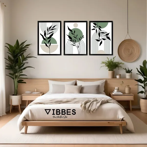 Framed_Abstract_Botanical_Print_Wall_Art_Set_-_Set_Of_3