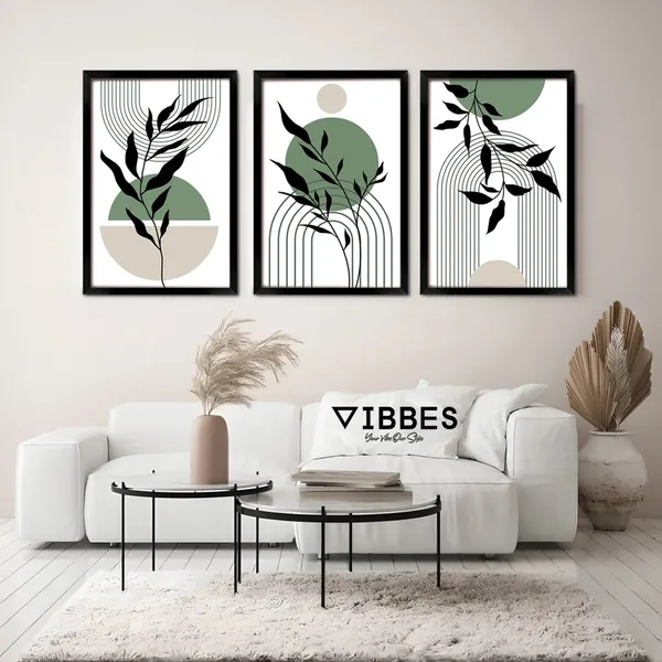 Framed_Abstract_Botanical_Print_Wall_Art_Set_-_Set_Of_3