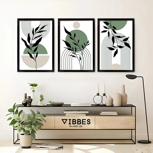 Framed_Abstract_Botanical_Print_Wall_Art_Set_-_Set_Of_3