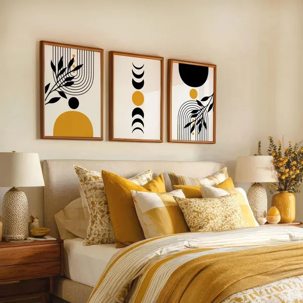 Wooden_Frame_Abstract_Botanical_Wall_Art_-_Set_Of_3