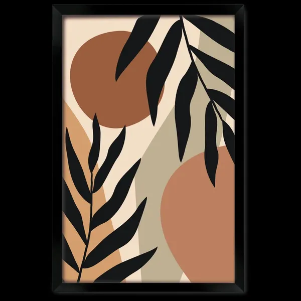 Modern_Botanical_Leaf_Print_Framed_Wall_Art_Set_-_Set_Of_3