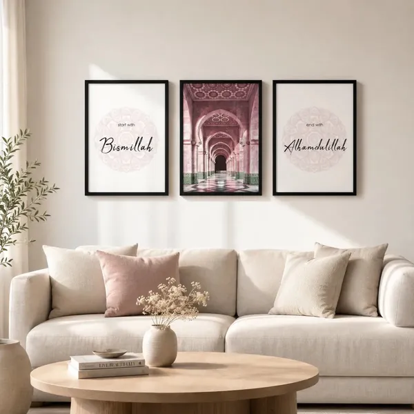 Islamic_Calligraphy_And_Mosque_Wall_Art_Set_-_Set_Of_3