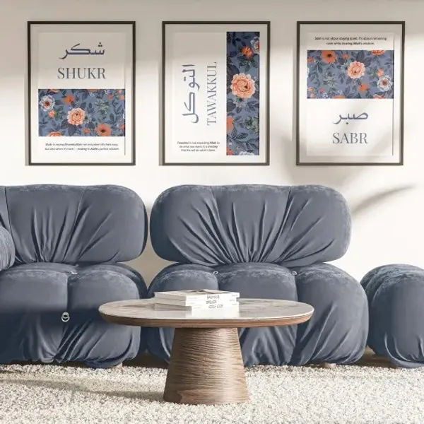 Islamic_Floral_Quote_Framed_Wall_Art_Set_-_Set_Of_3