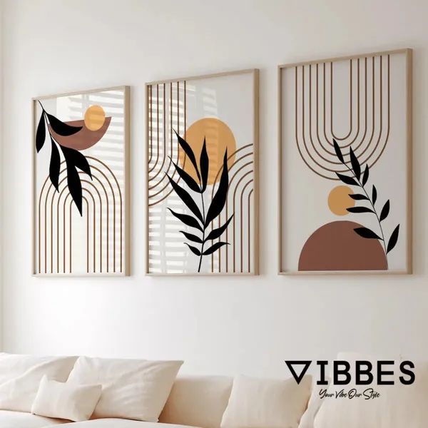 Wooden_Modern_Abstract_Botanical_Framed_Wall_Art_-_Set_Of_3