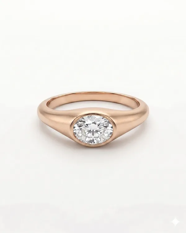 Bezel_Set_Oval_Cut_Moissanite_Diamond_Ring_Rose_Gold