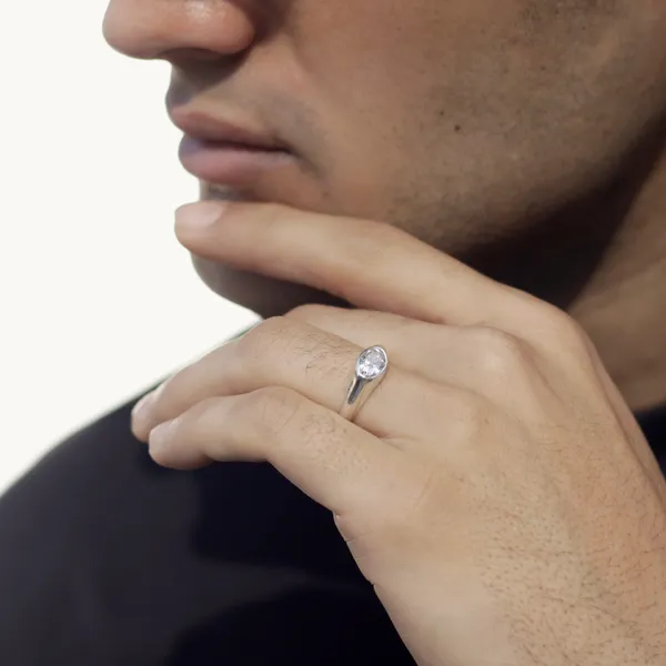 Bezel_Set_Oval_Cut_Moissanite_Diamond_Ring_Silver
