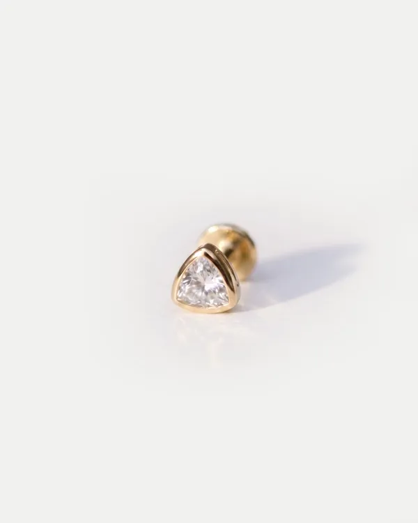 Trillion_Moissanite_Diamond_Ear_Studs_Gold