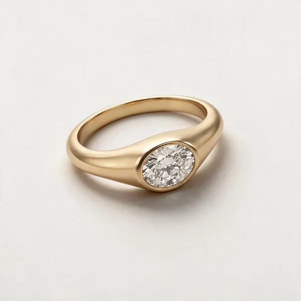 Bezel_Set_Oval_Cut_Moissanite_Diamond_Ring_Gold