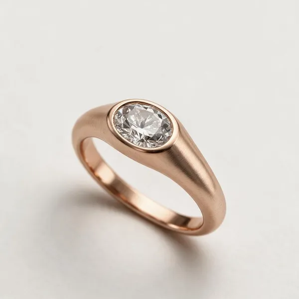 Bezel_Set_Oval_Cut_Moissanite_Diamond_Ring_Rose_Gold