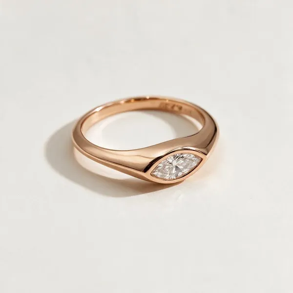 Bezel_Set_Marquise_Cut_Moissanite_Diamond_Ring_Rose_Gold