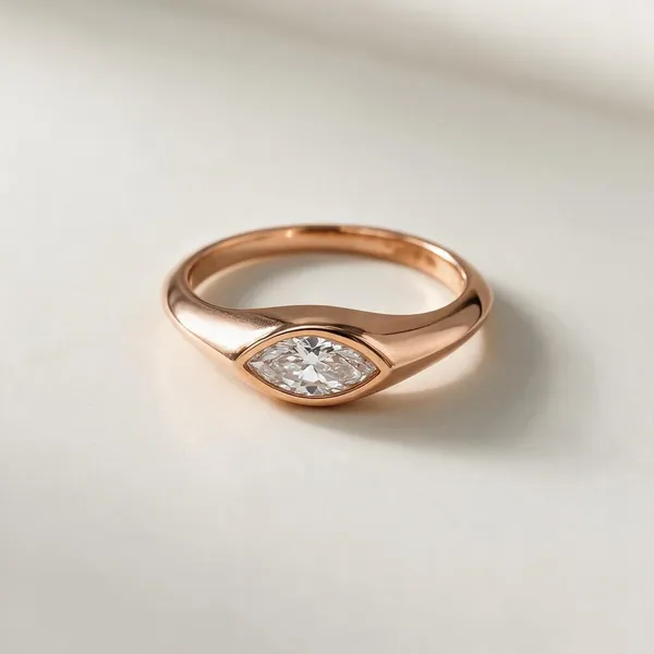 Bezel_Set_Marquise_Cut_Moissanite_Diamond_Ring_Rose_Gold