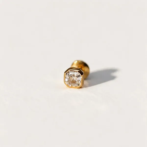 Titan_Octagon_Ear_Studs_Gold