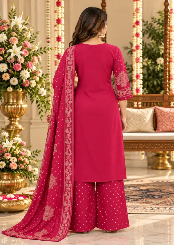 Pink_Floral_Medallion_Printed_Straight_Kurta_Palazzo_Set_For_Women