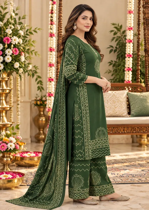Green_Geometric_Printed_Straight_Kurta_Palazzo_Set_For_Women