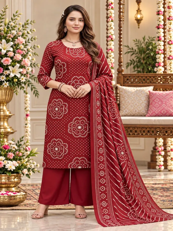 Maroon_Printed_Straight_Kurta_Suit_Set_For_Women