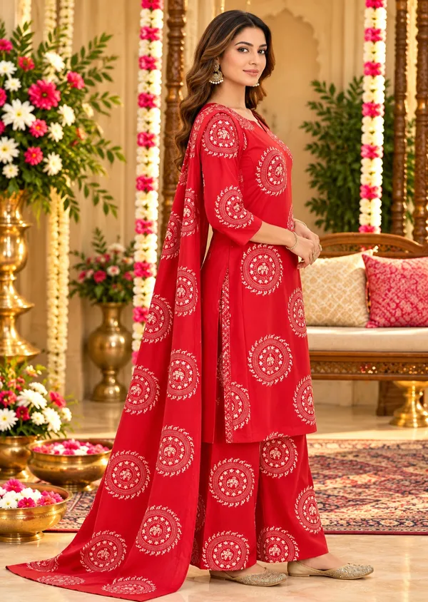 Red_Printed_Straight_Kurta_Palazzo_Dupatta_Set_For_Women