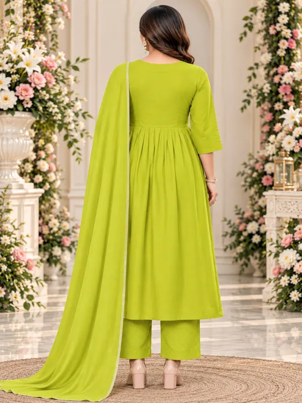 Lime_Green_Floral_Embroidered_Anarkali_Kurta_Suit_Set_For_Women