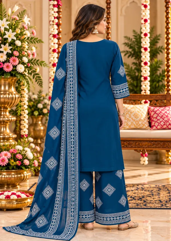 Blue_Printed_Straight_Kurta_Suit_Set_For_Women