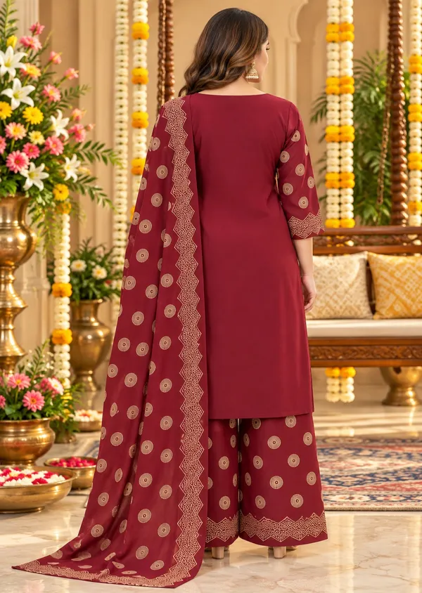 Maroon_Geometric_Printed_Straight_Kurta_Palazzo_Set_For_Women
